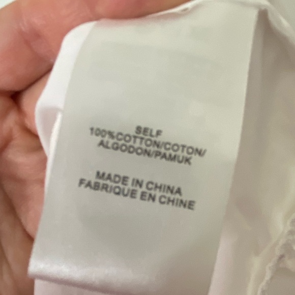 TIBI Tunic With Shirred Back & Bell Sleeve In White, Size 2 - Picture 13 of 16